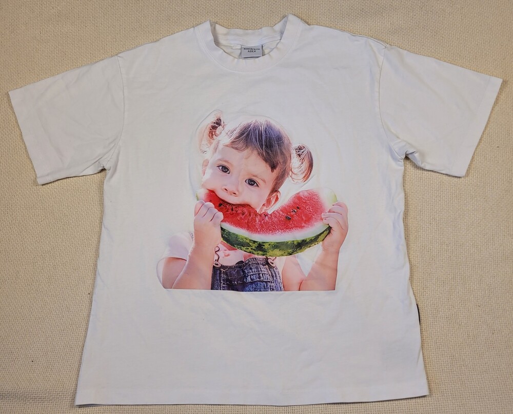 Acme de la Vie ADLV Shirt Unisex Small Watermelon Girl Summer Graphic Tee Shirt